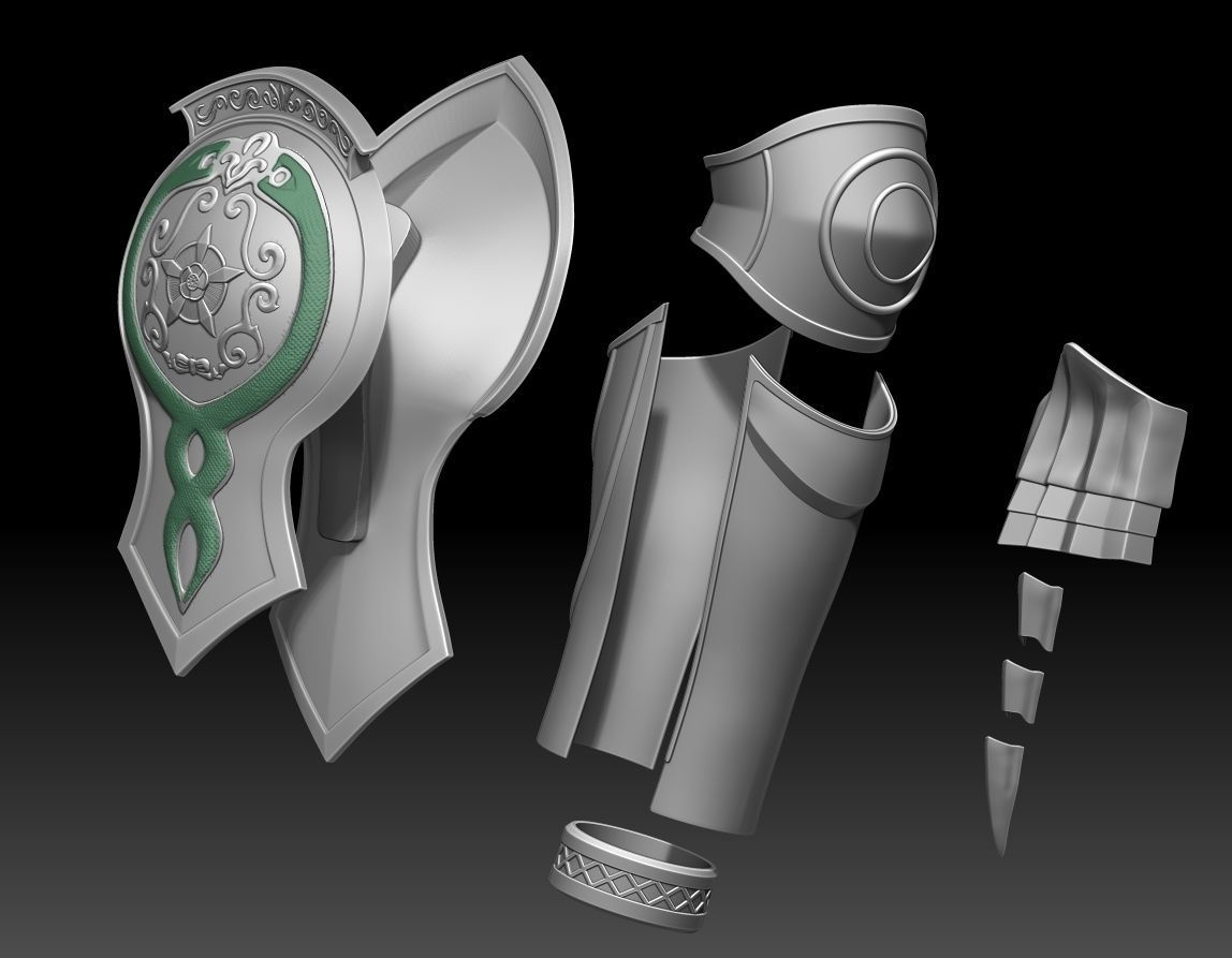 Soulcalibur Ivy Armor 3D print model_5