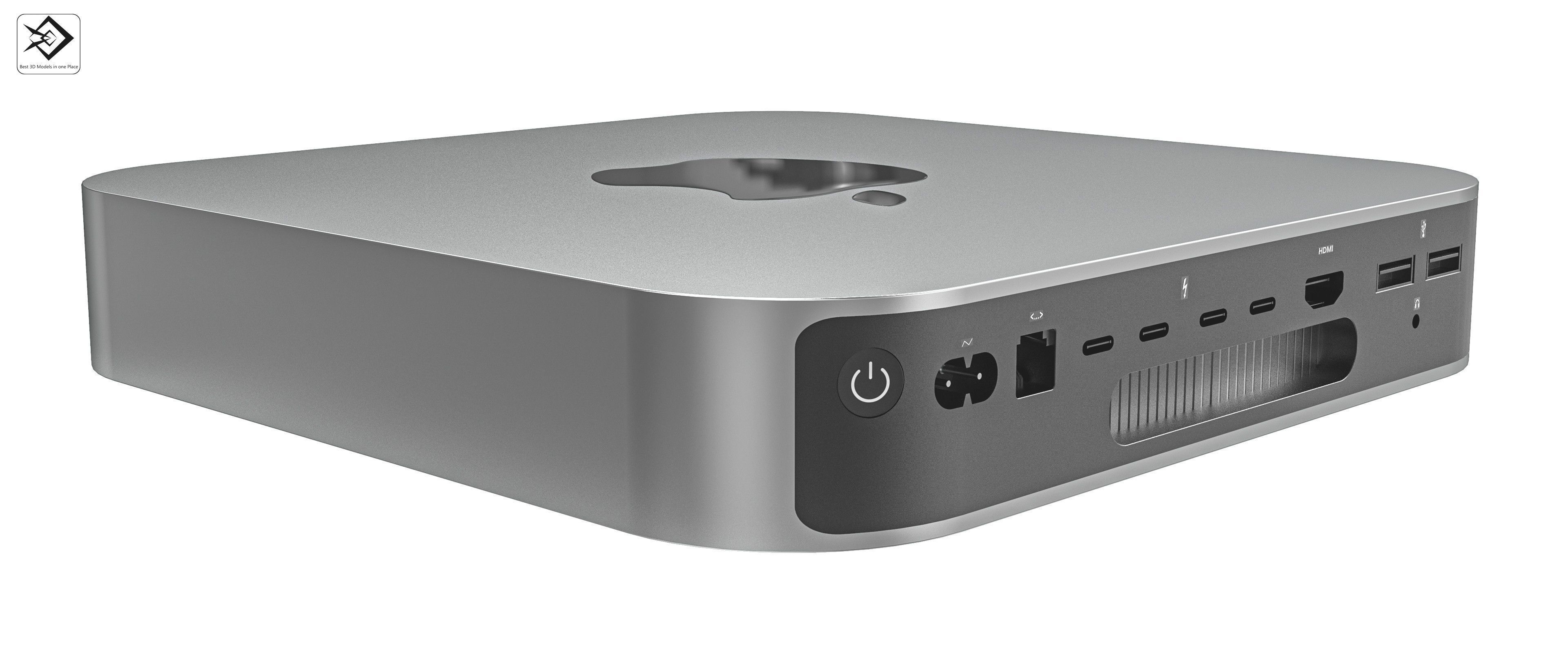 Mac mini M1 Low-poly 3D model_1