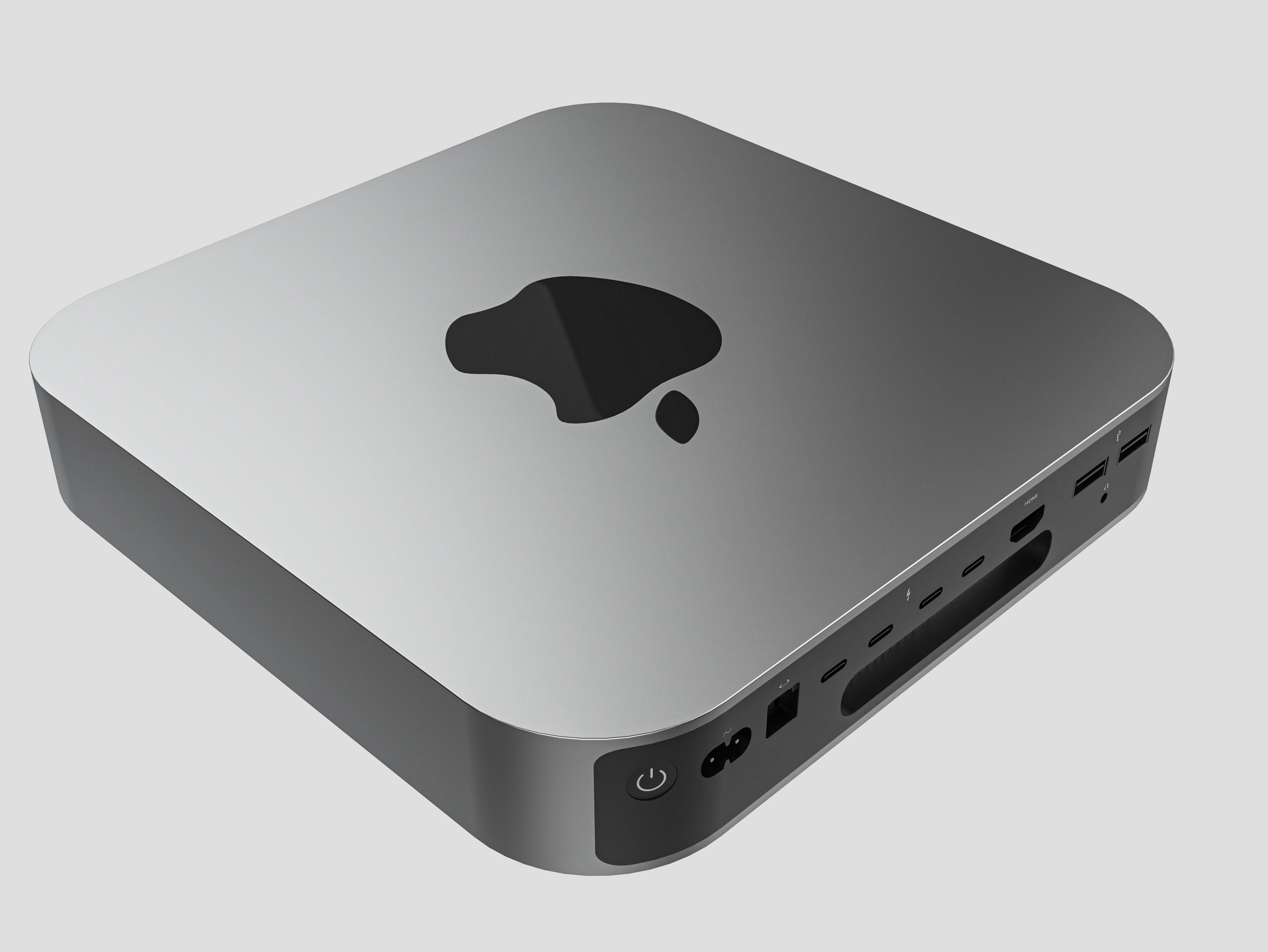 Mac mini M1 Low-poly 3D model_2