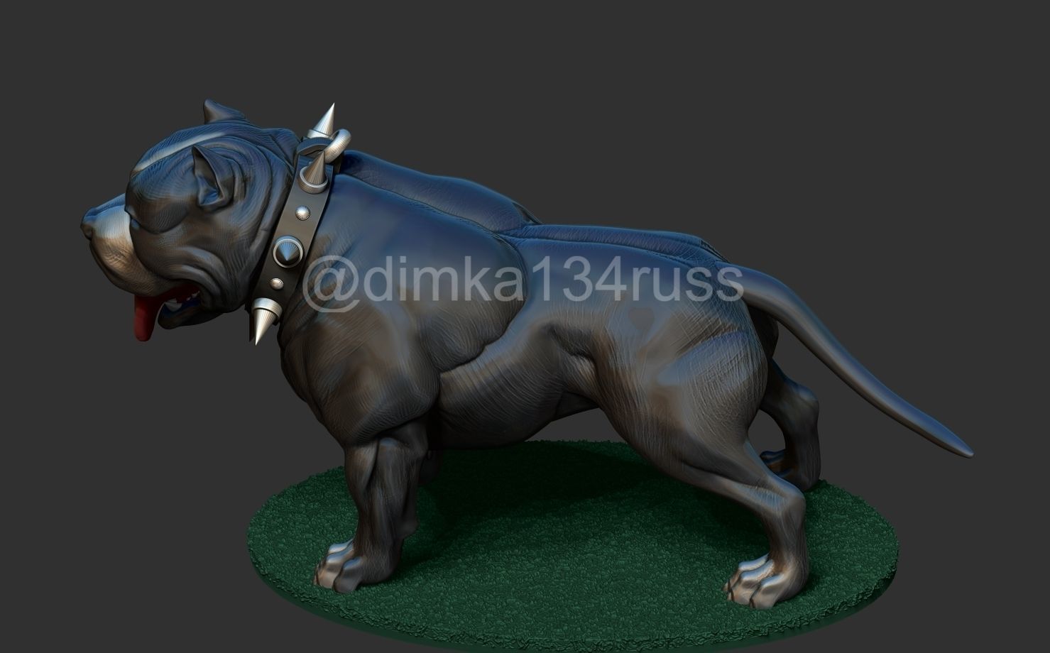 pit bull 3D print model