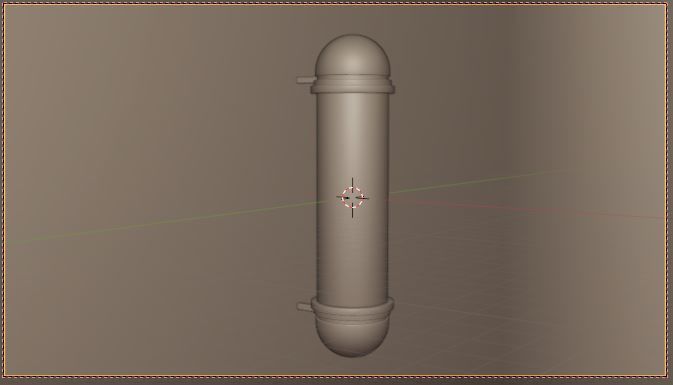 barber pole  3D model_1