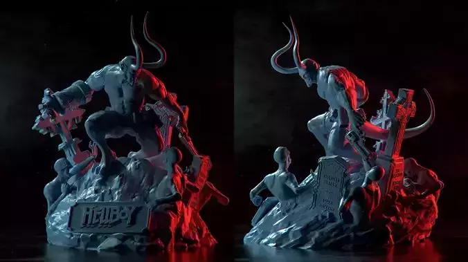 HELLBOY DIORAMA
