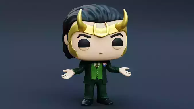 Funko Loki Candidate 3D print model