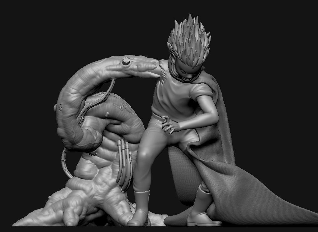 TETSUO character with cape 3D print model_1