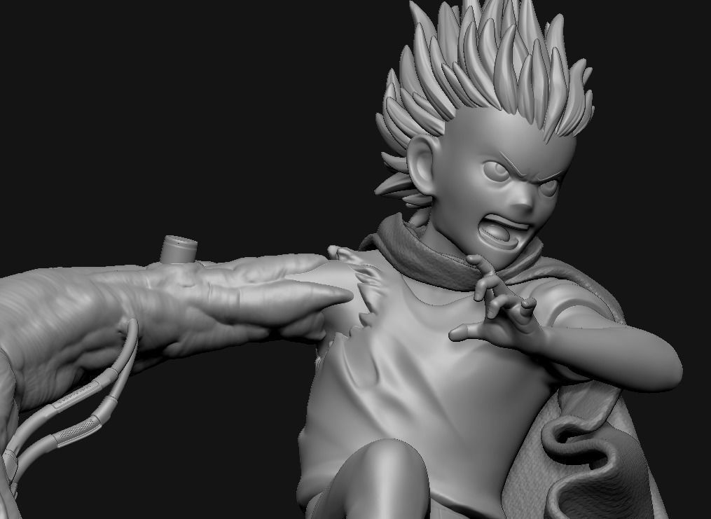 TETSUO character with cape 3D print model_5