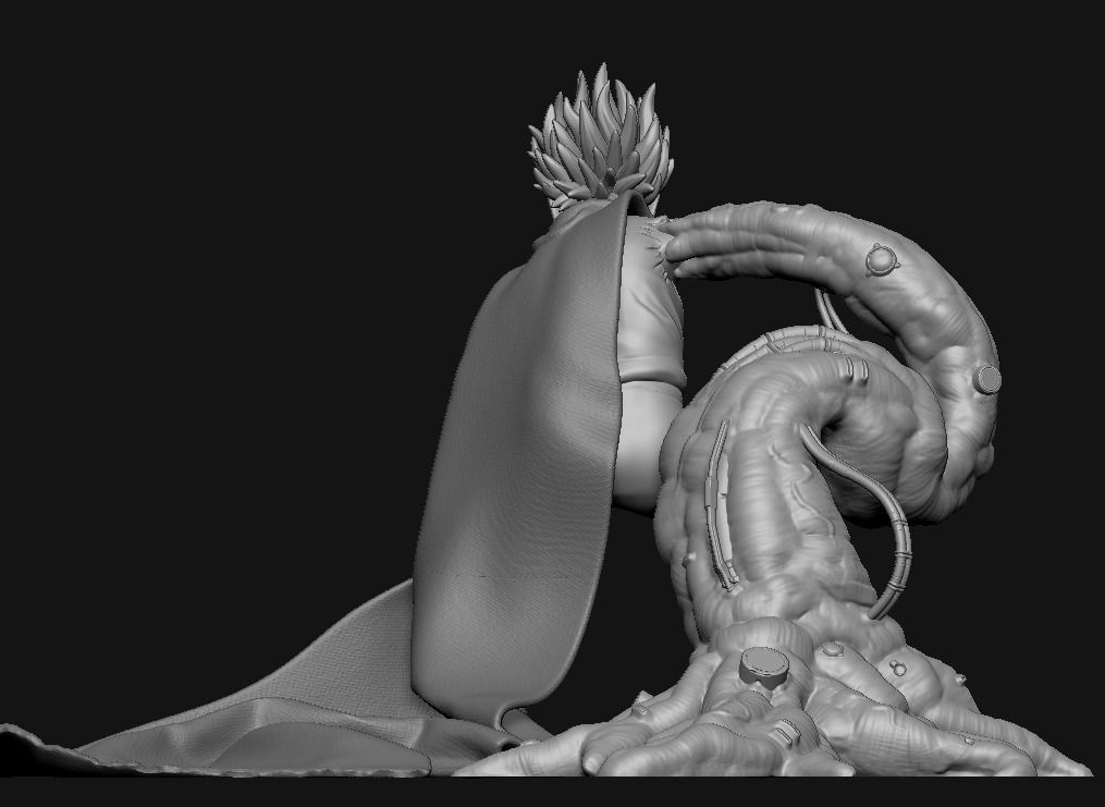 TETSUO character with cape 3D print model_3