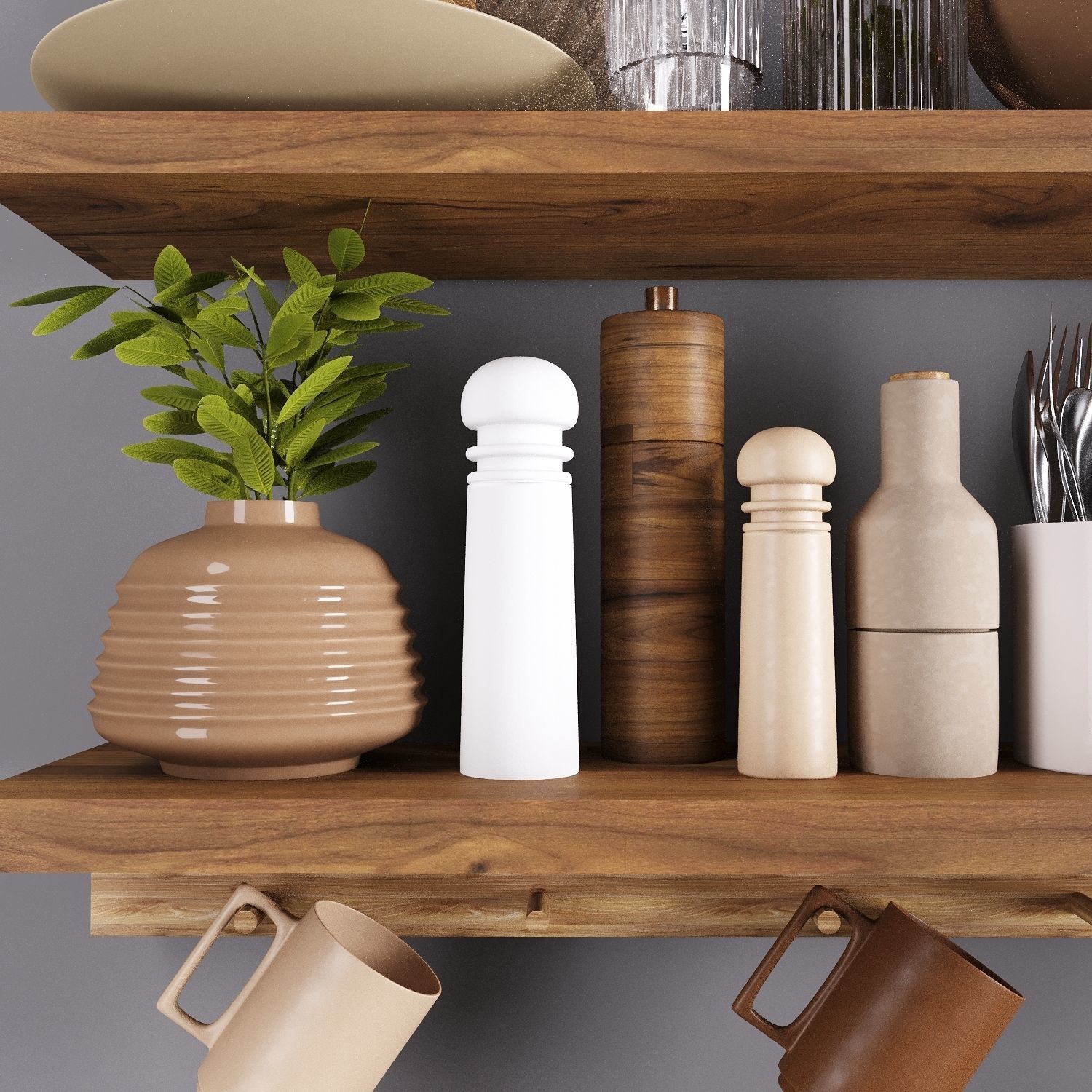 kitchen accessories 3D model_2