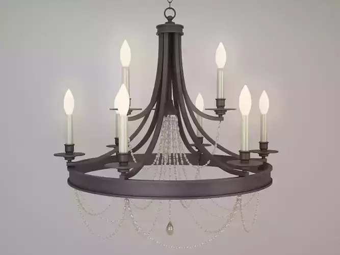 Allaire - P400006-020 Chandelier Model StudioQ 3D model