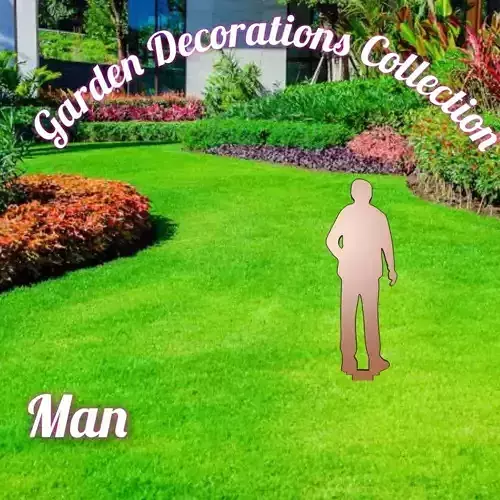 Wonderful Artificial Man Home and Garden Outdoor Lawn Decor 3D model