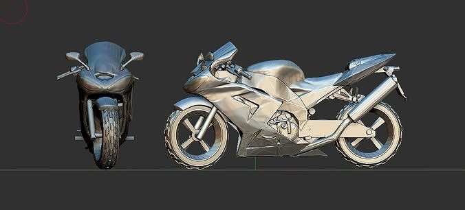 bike model two motorcycles 3D print model