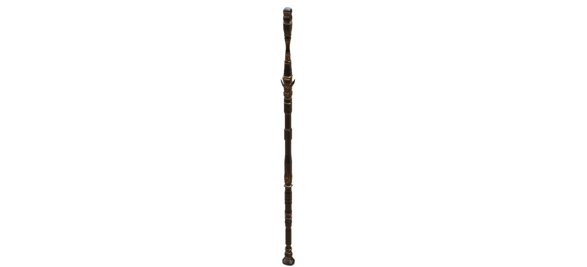 Staff  Fantasy 3D model_1