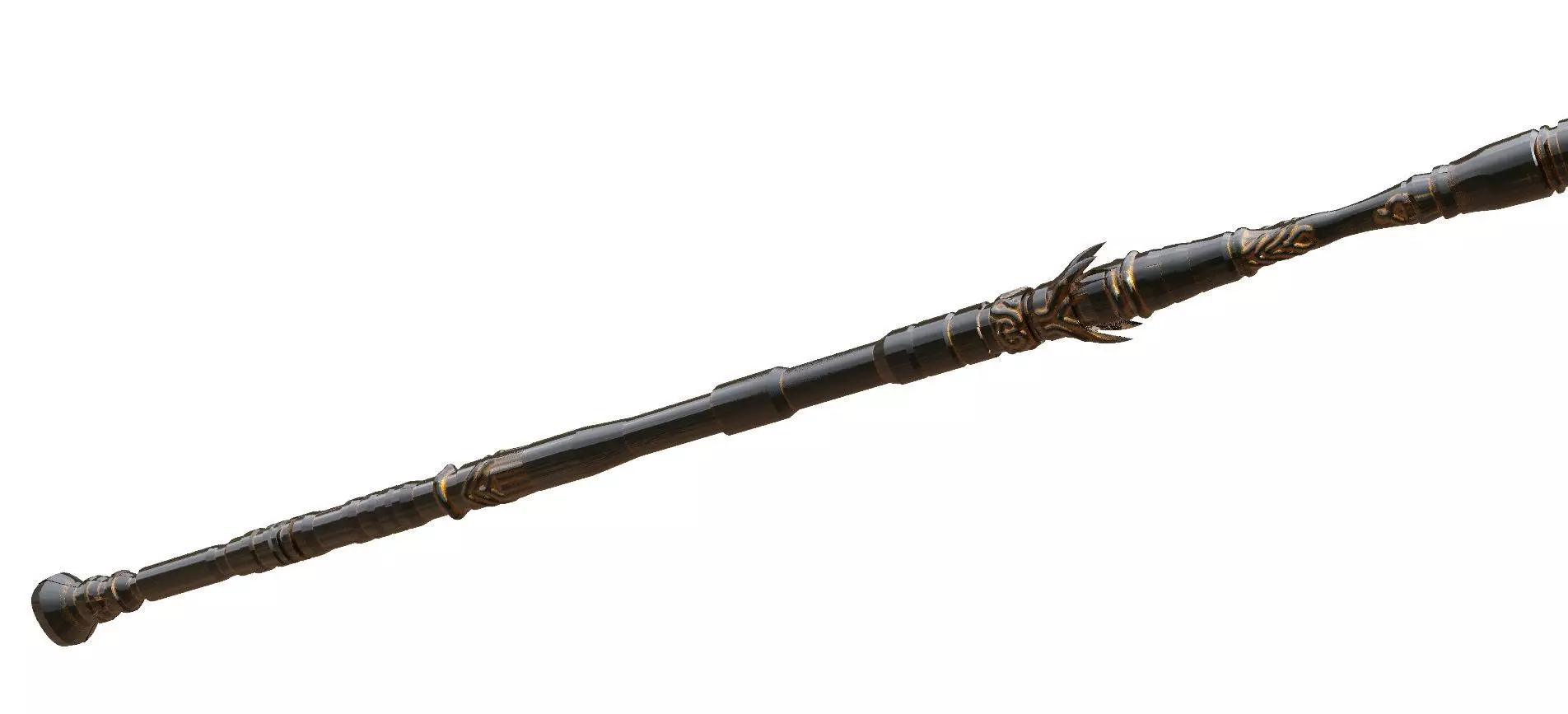 Staff  Fantasy 3D model_0