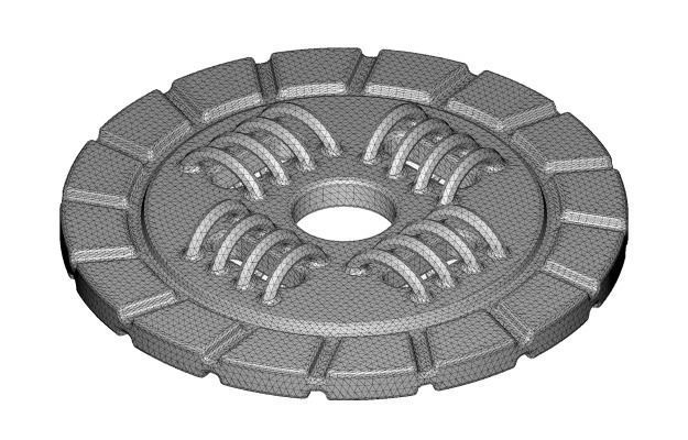Kids Engineering Clutch Plate 3D print model_3