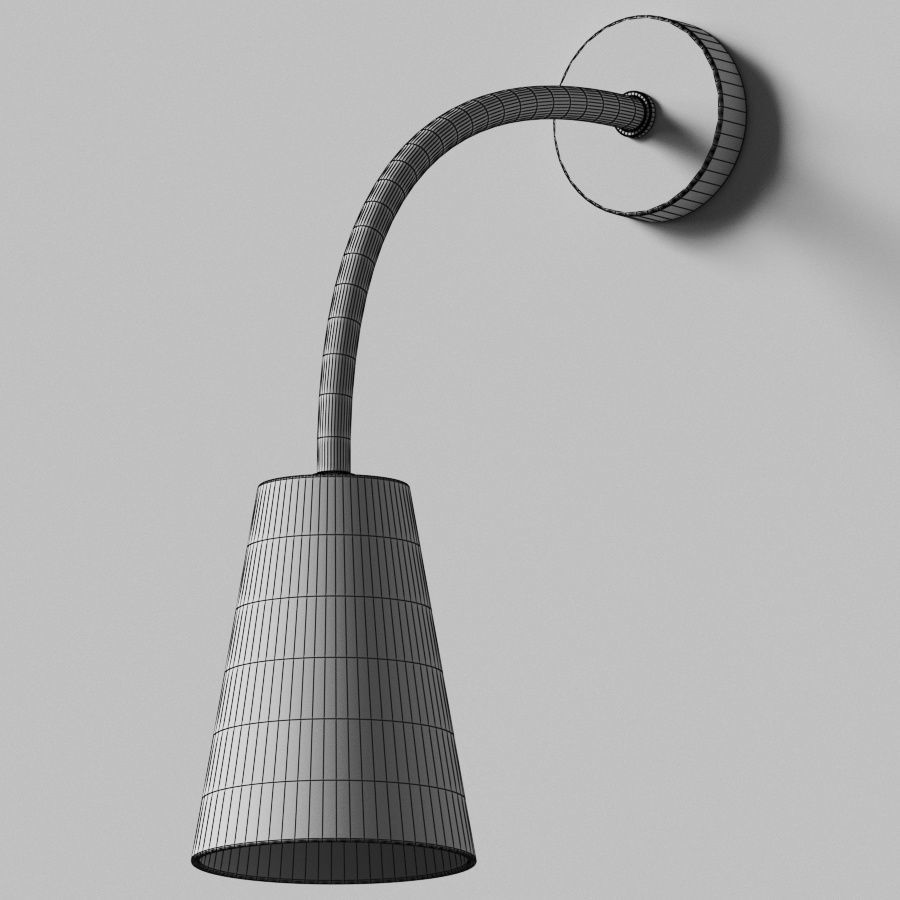 Gabriel Wall Light by Porta Romana 3D model_1