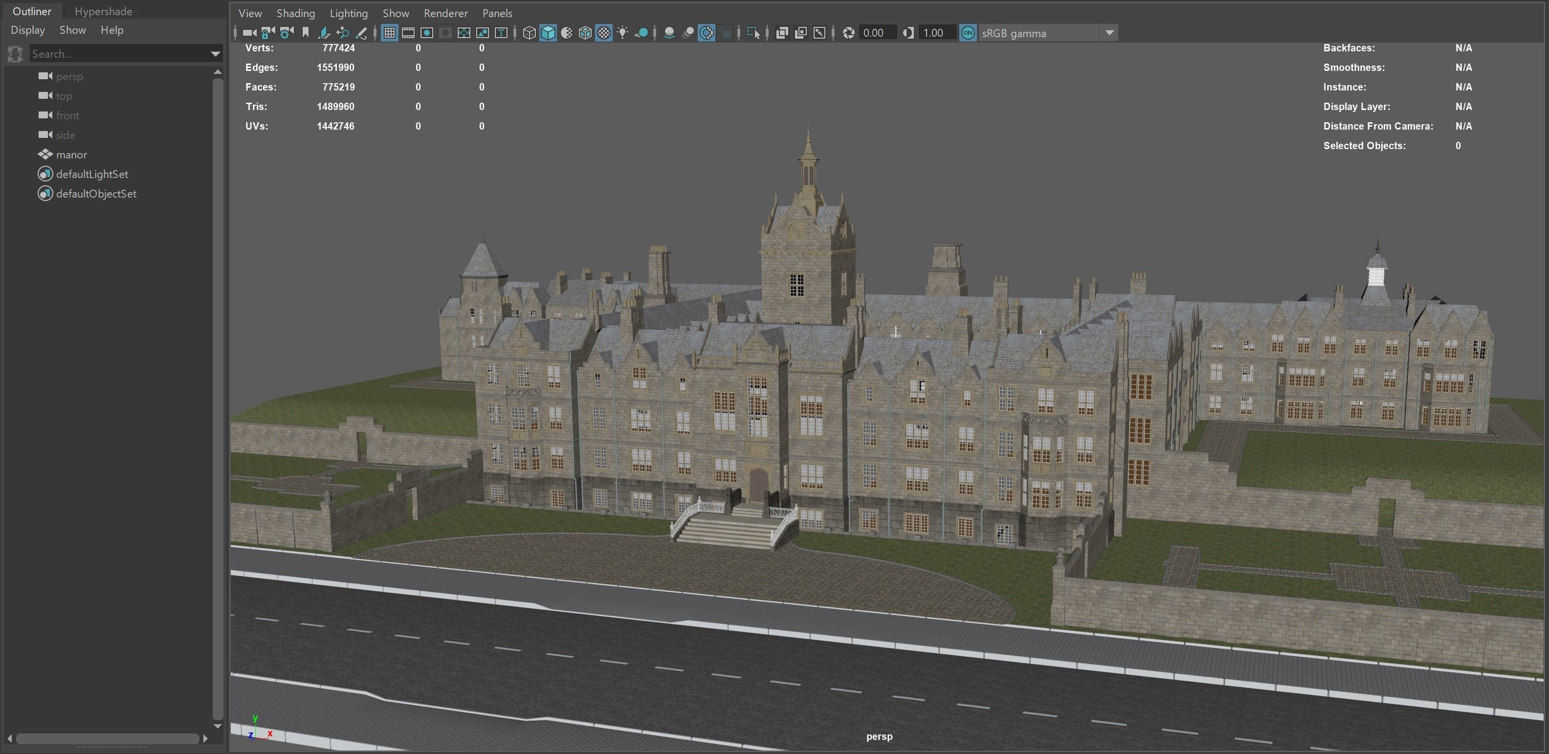 Victorian manor 3D model_18