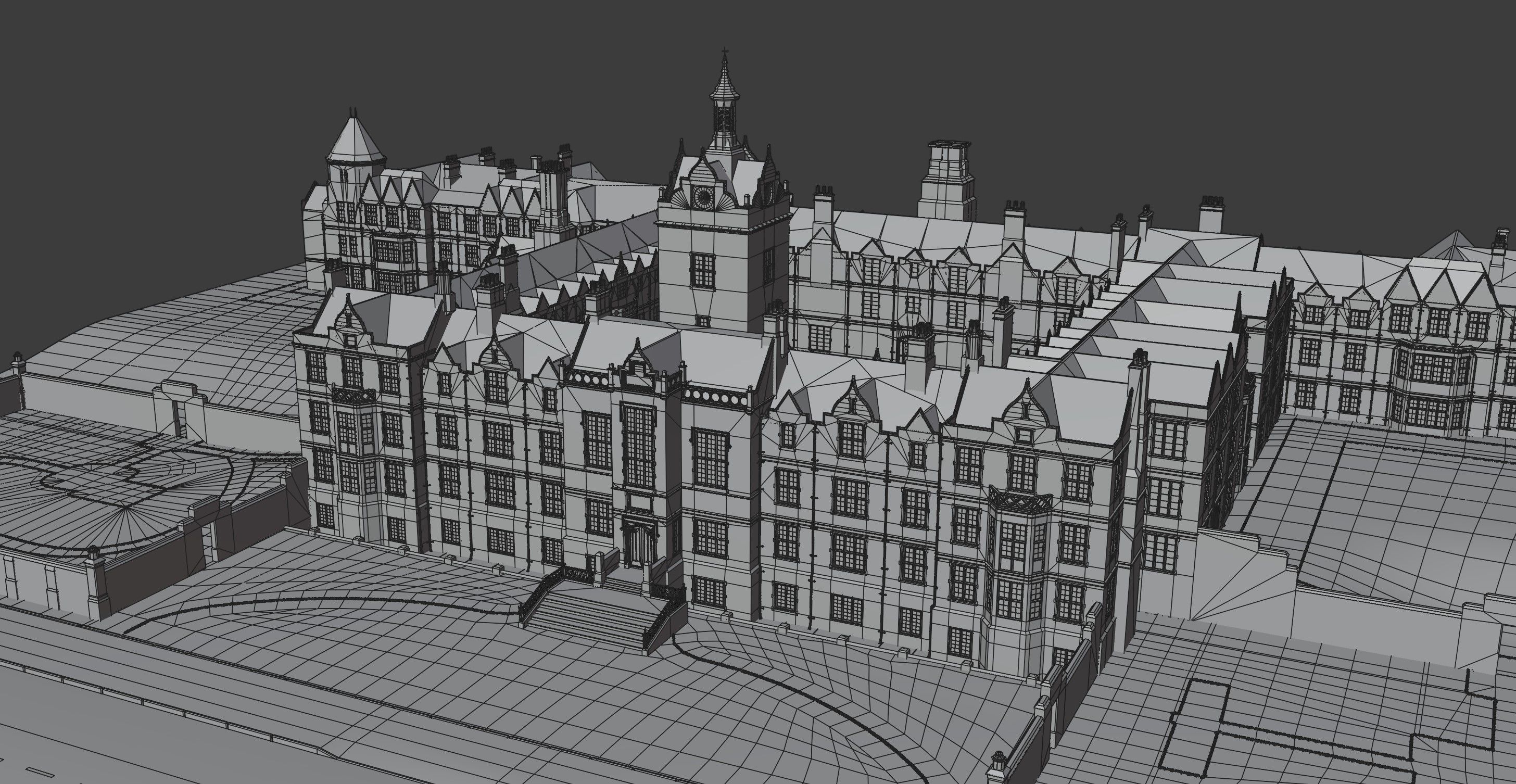 Victorian manor 3D model_16