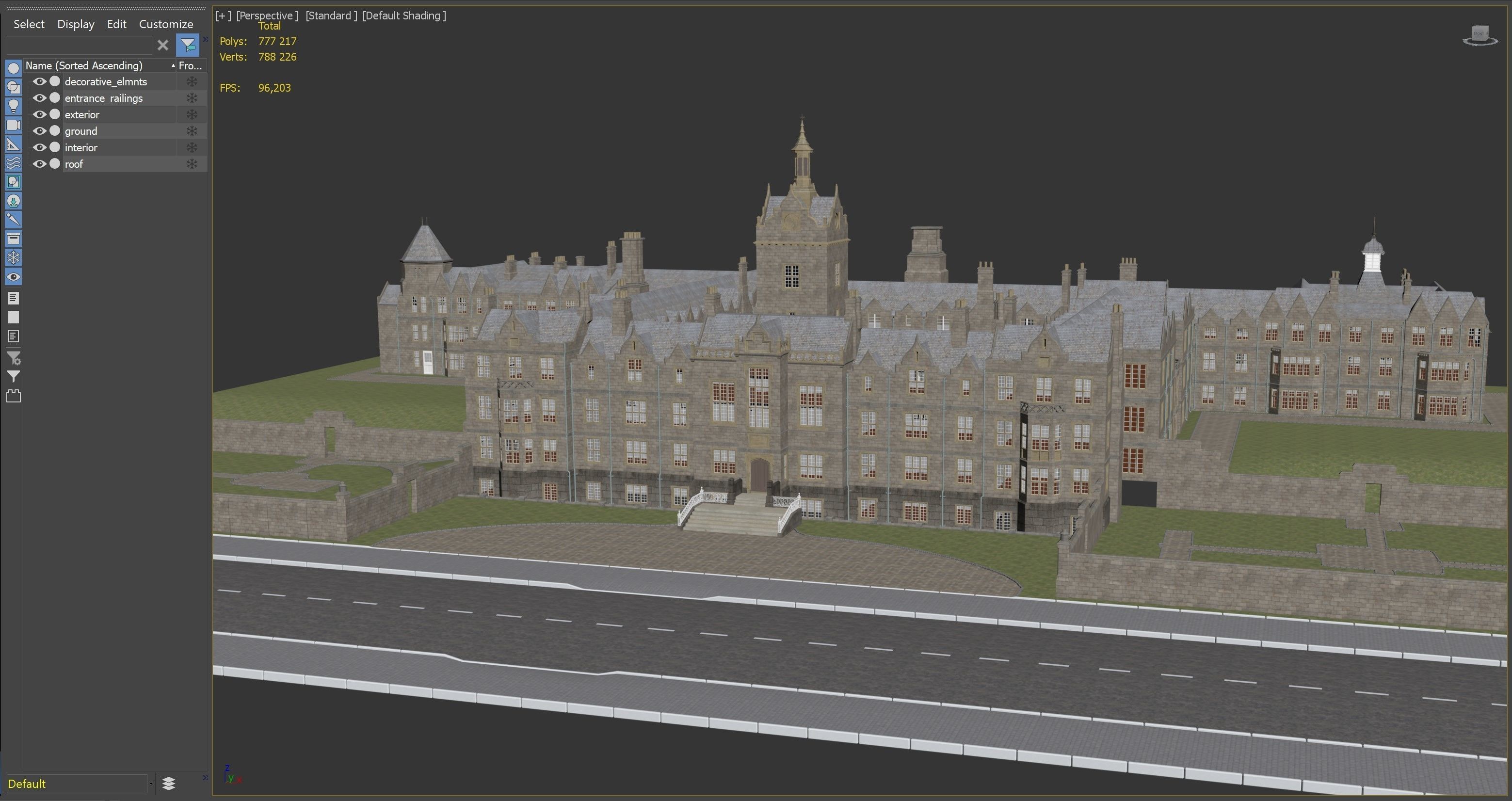 Victorian manor 3D model_19