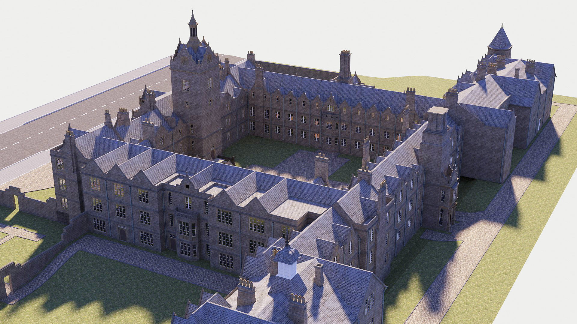 Victorian manor 3D model_8