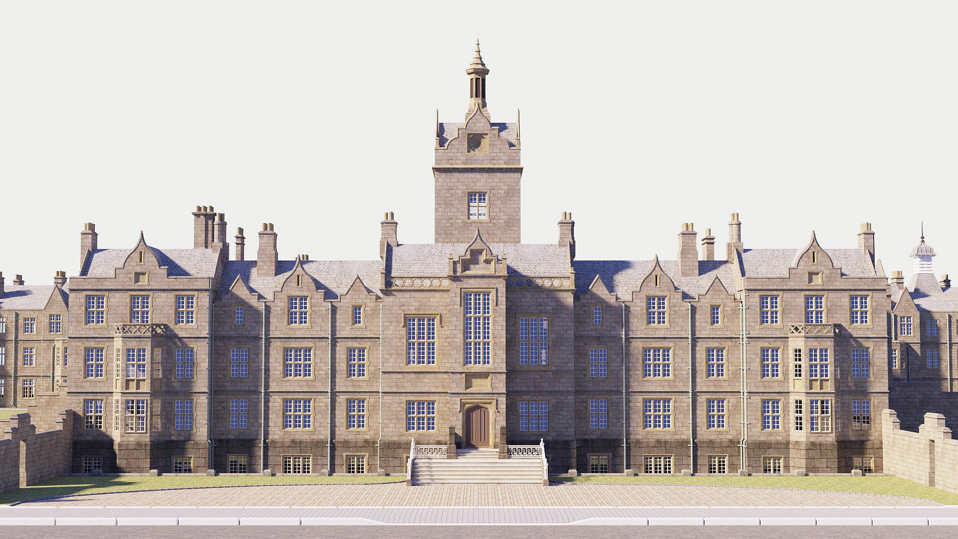 Victorian manor 3D model_5
