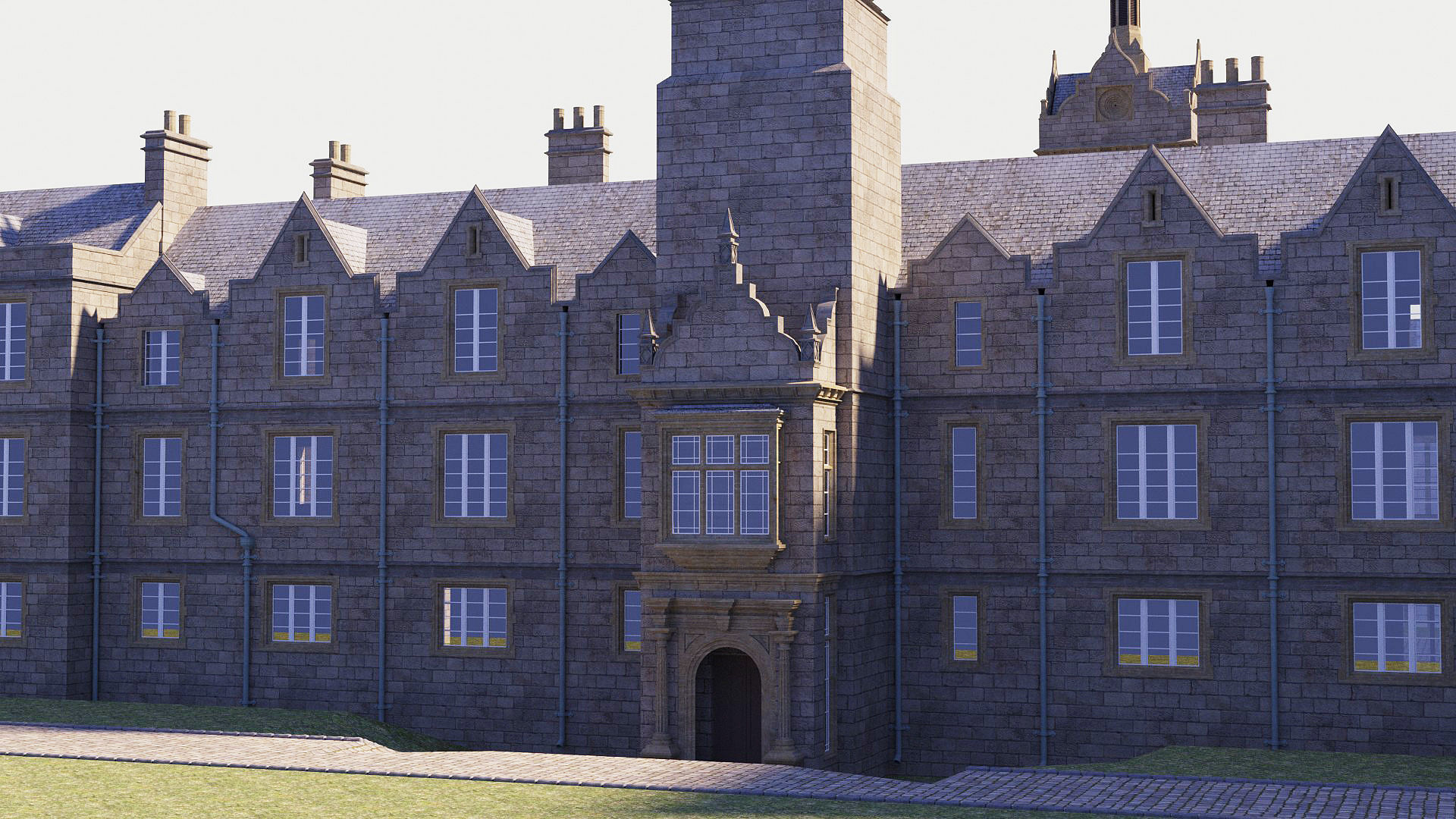 Victorian manor 3D model_9