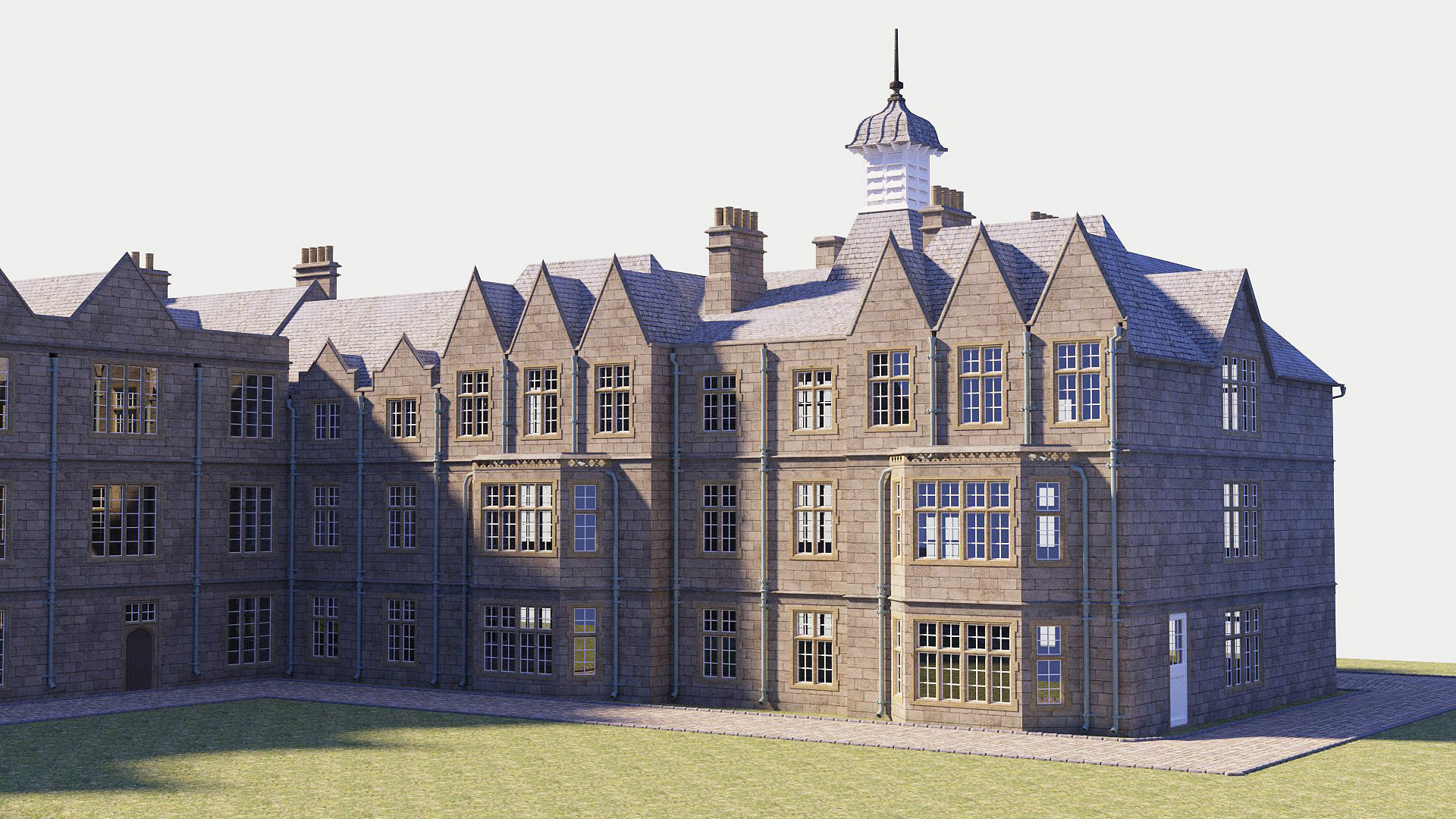 Victorian manor 3D model_4