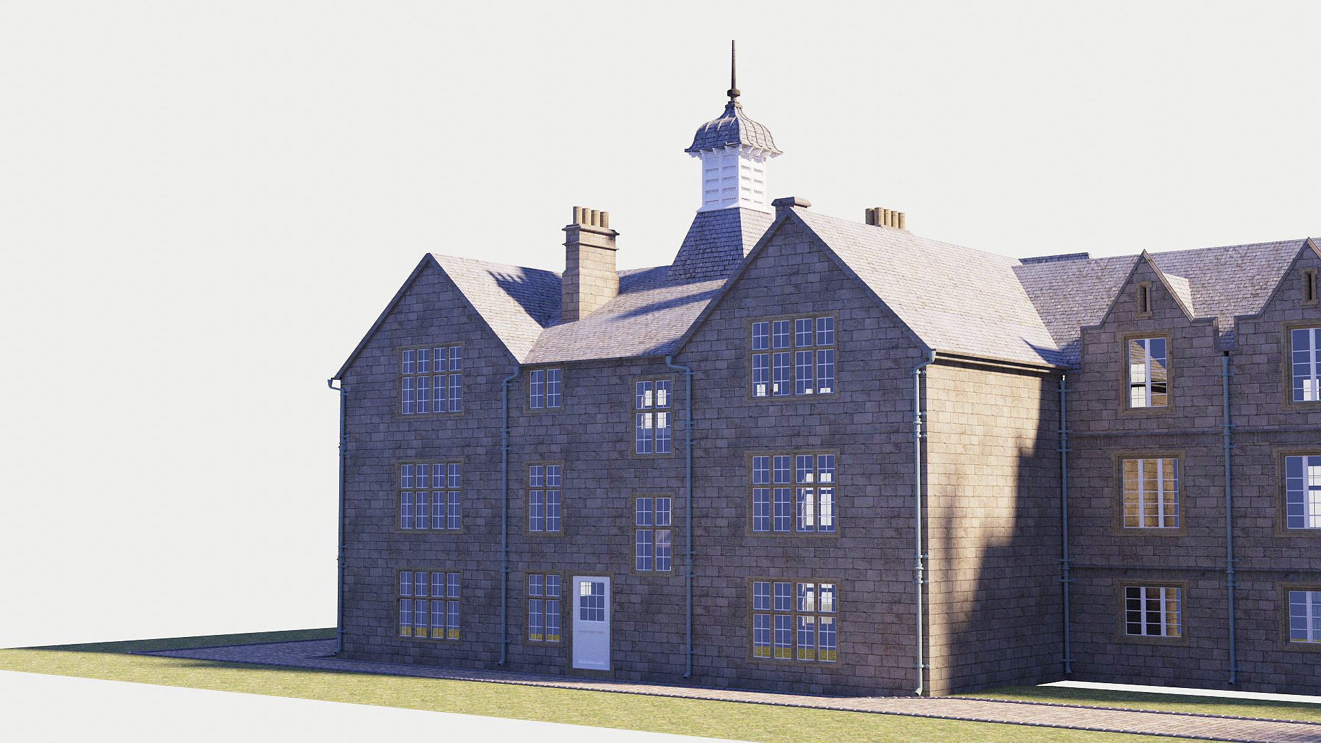 Victorian manor 3D model_13