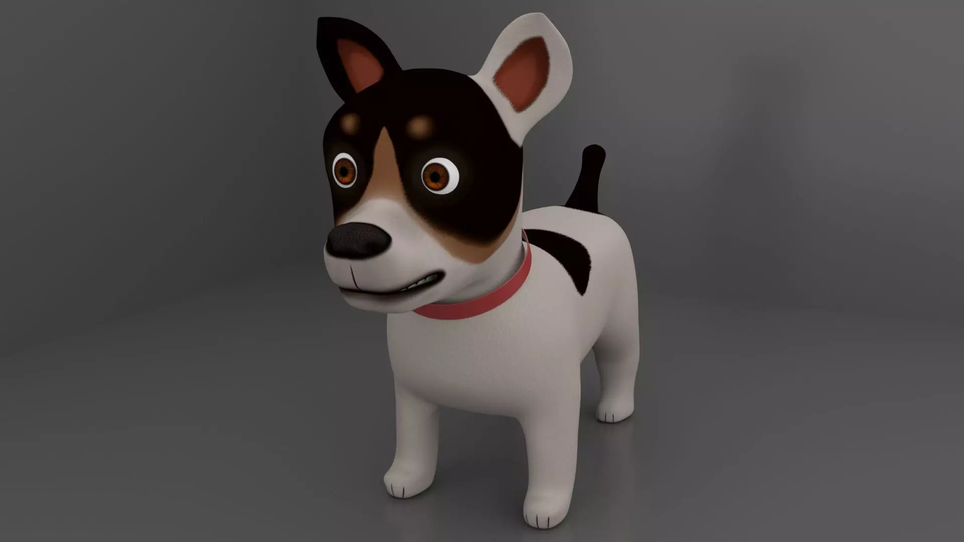 Dog Cartoon 3D model_0