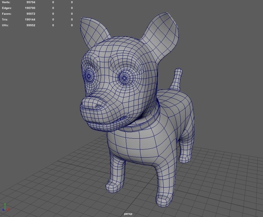 Dog Cartoon 3D model_18