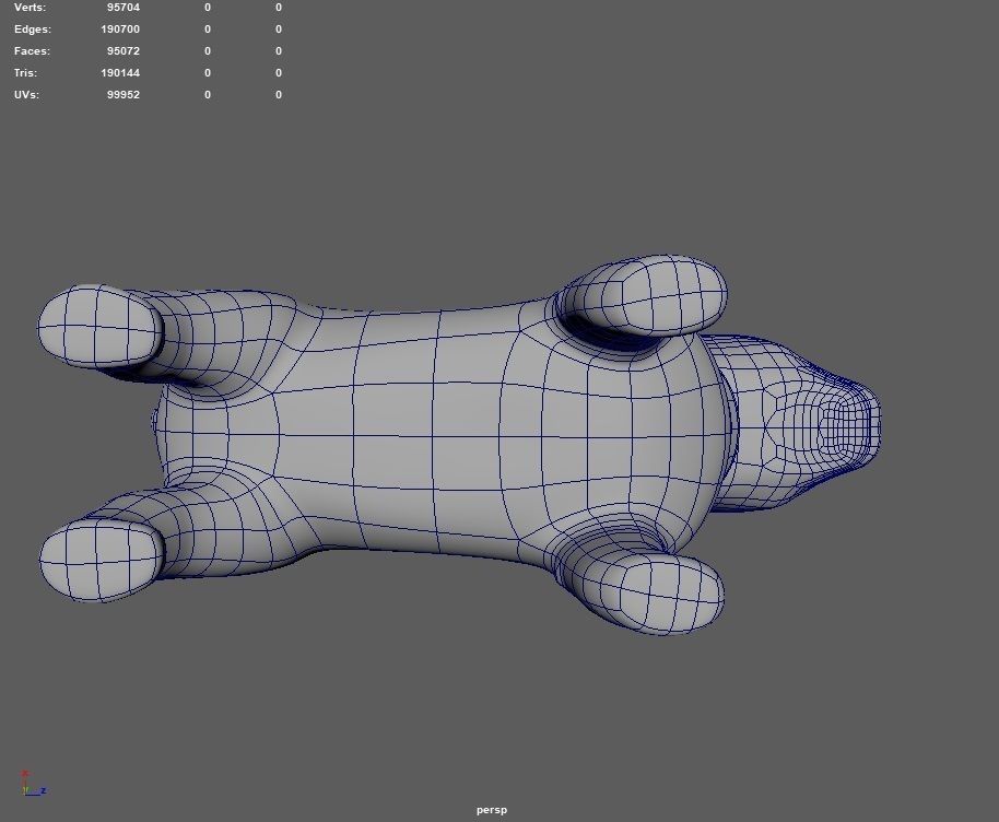 Dog Cartoon 3D model_25