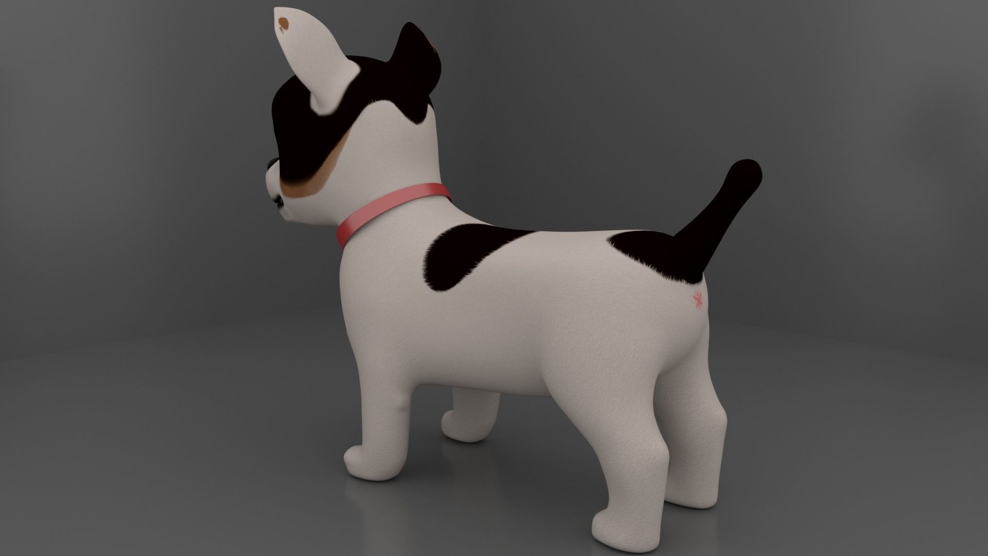 Dog Cartoon 3D model_2