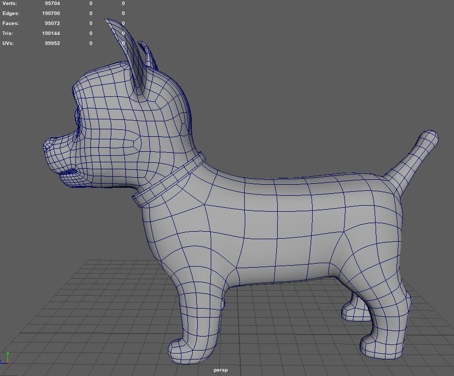 Dog Cartoon 3D model_24