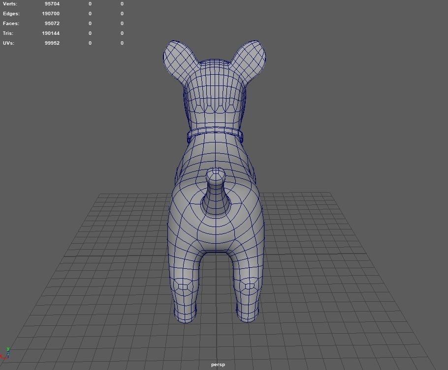 Dog Cartoon 3D model_22