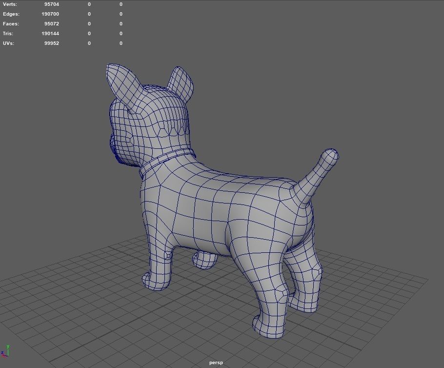 Dog Cartoon 3D model_19