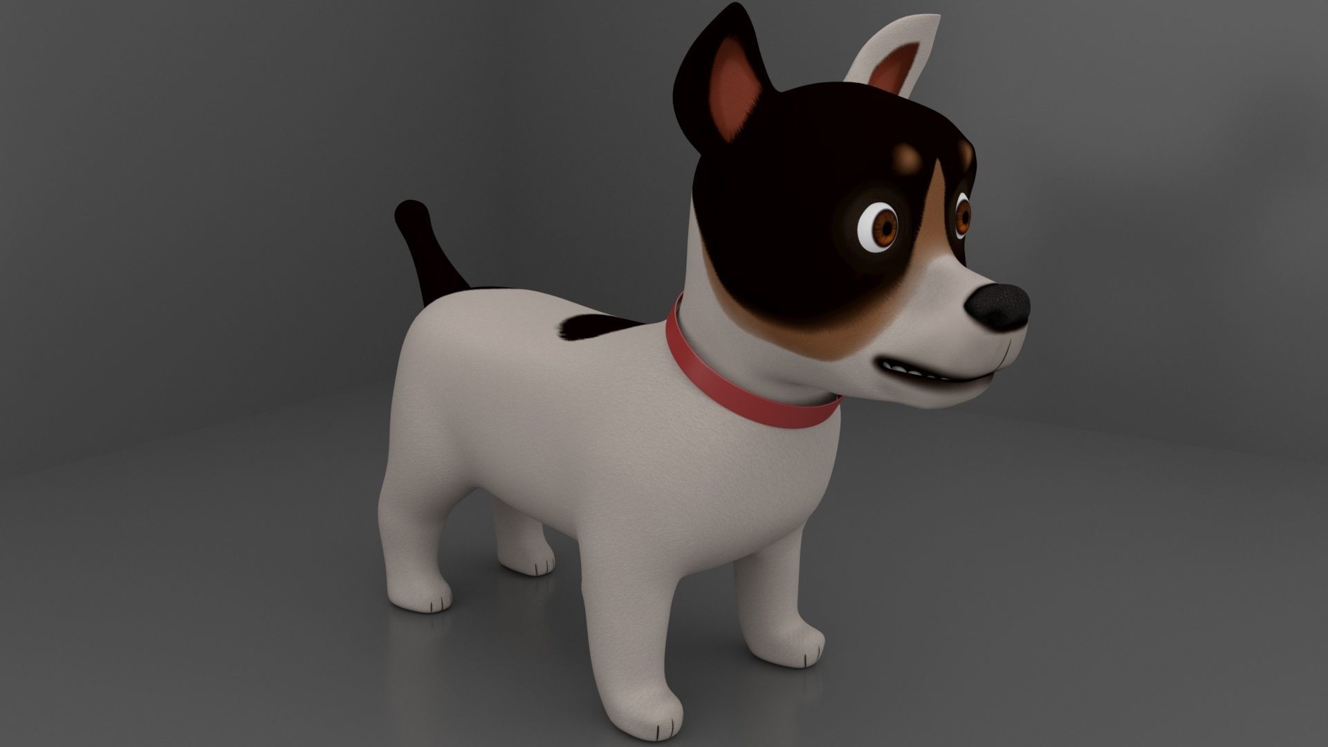 Dog Cartoon 3D model_7