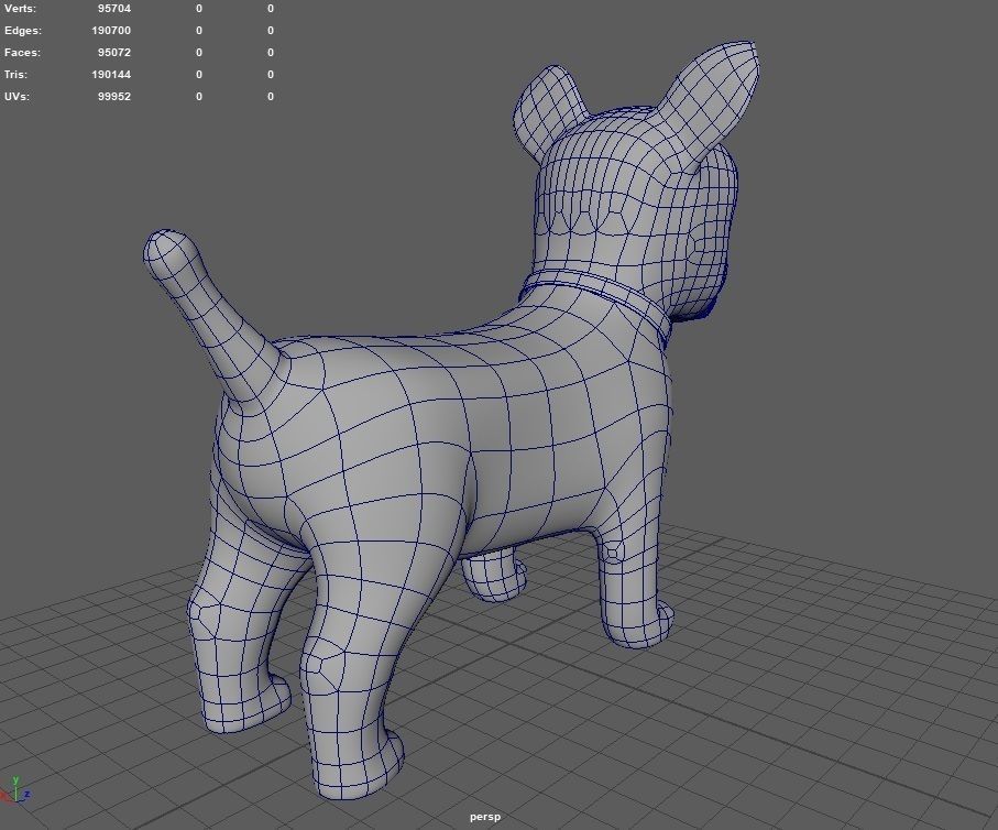 Dog Cartoon 3D model_20