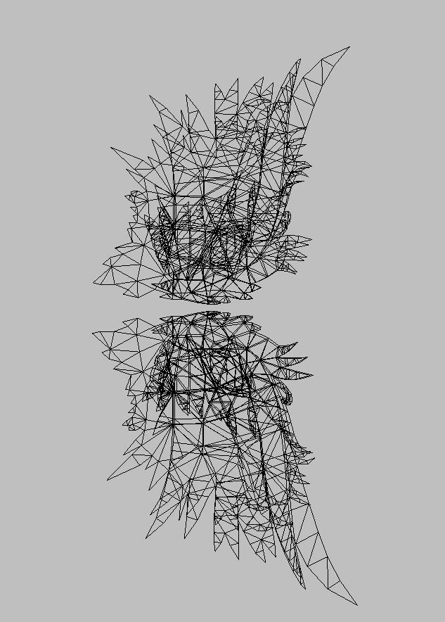 King Blue Wing Low-poly 3D model_15