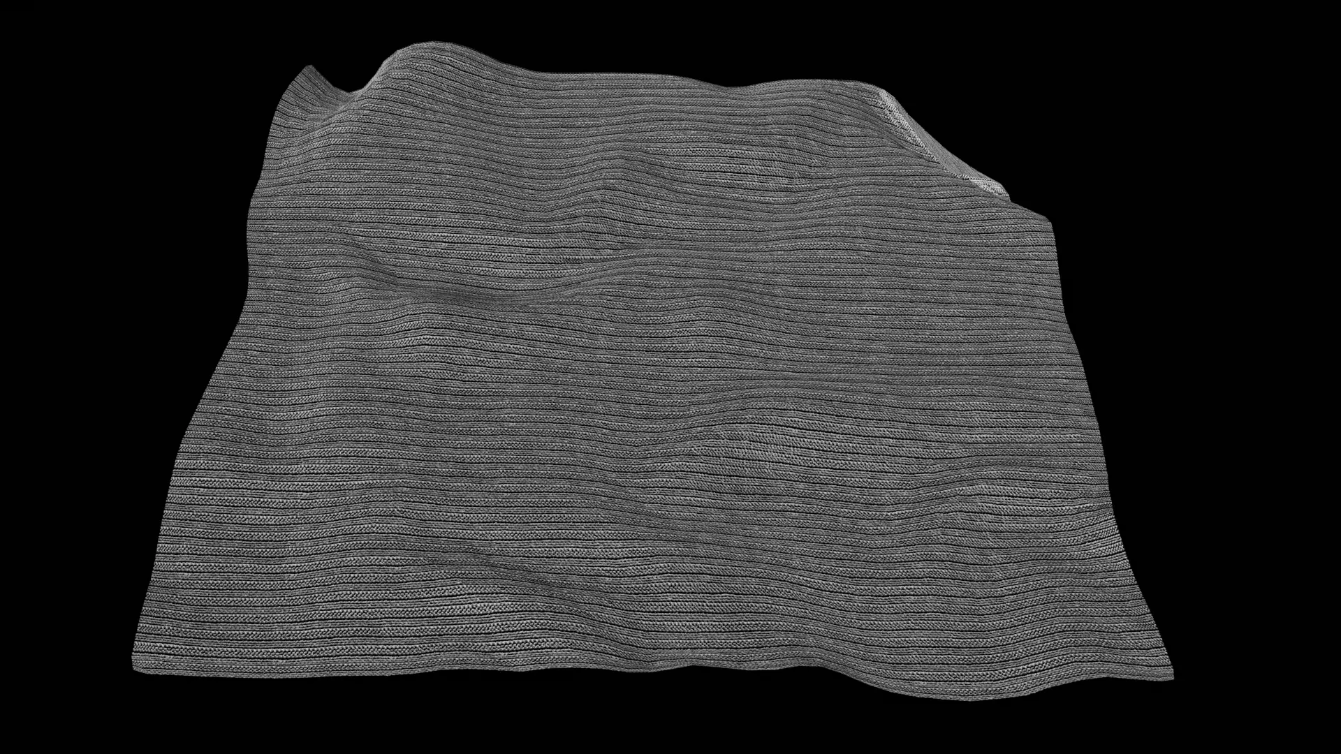 Blanket striped cloth Free 3D model