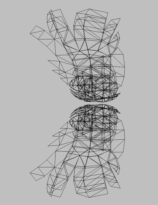 Blue Wing Low-poly 3D model_1