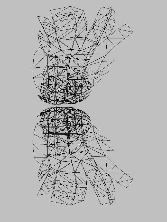 Blue Wing Low-poly 3D model_14