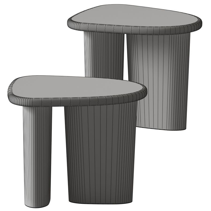 Nera Side Table - Lulu and Georgia 3D model_1