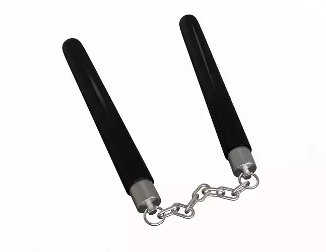 Nunchaku model chain Low-poly 3D model
