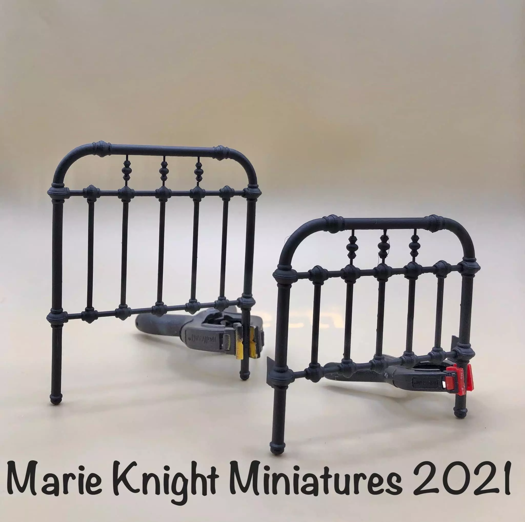 12th scale Vintage Iron Bed for dollhouses 3D print model_0