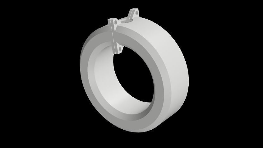 casting mold rings 3D print model_3