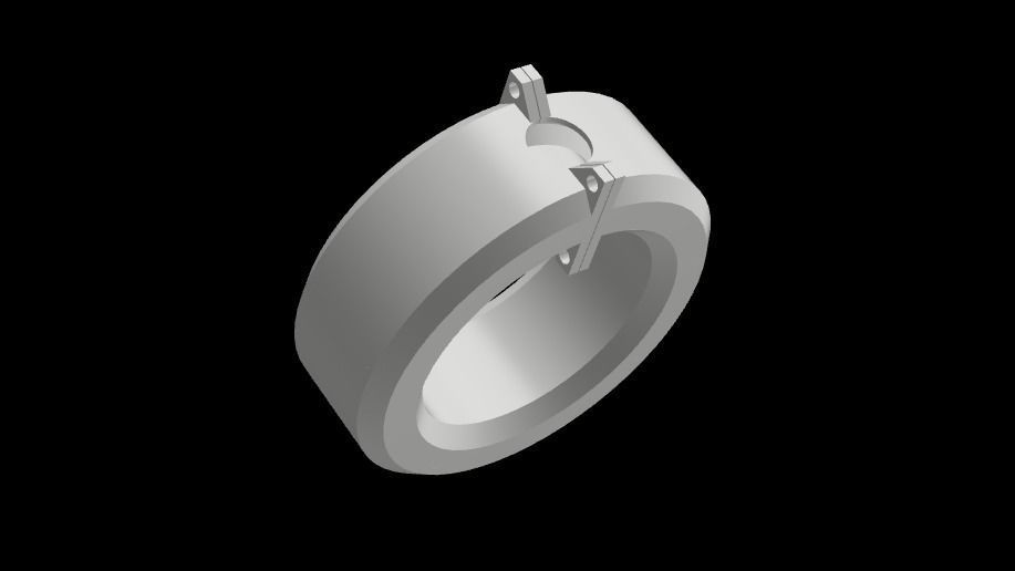 casting mold rings 3D print model_2