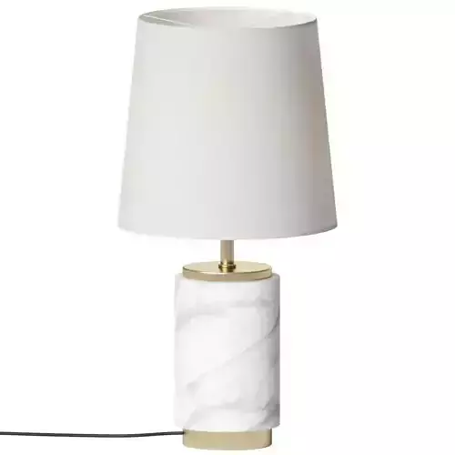 West Elm Pillar Marble Table Lamp