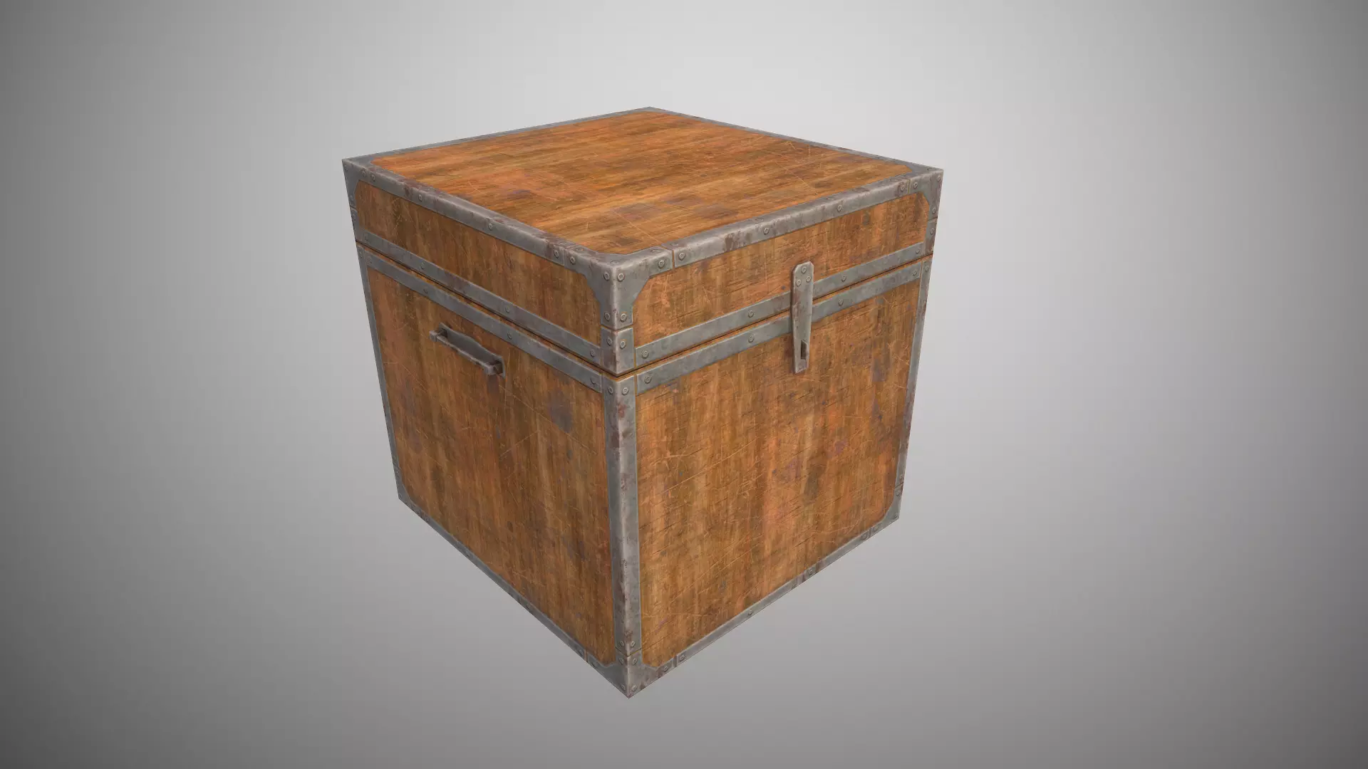Food box Low-poly 3D model_0