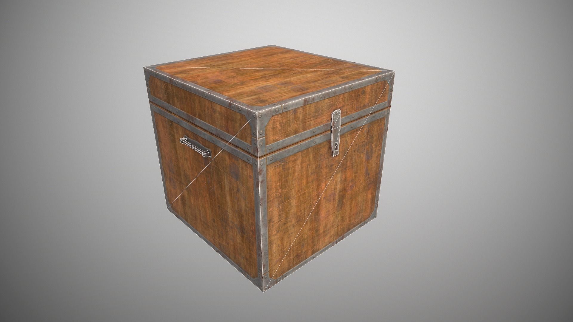 Food box Low-poly 3D model_3