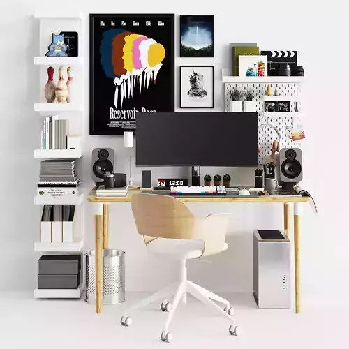 Workplace set with decor  IKEA Sk 2