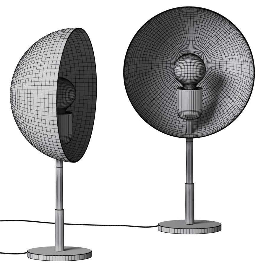 Charlotte table by Midj 3D model_1