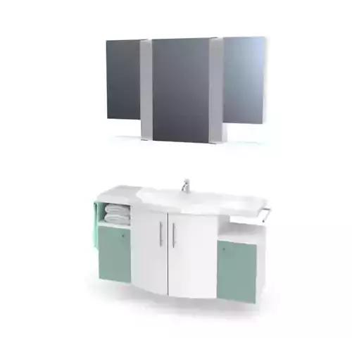 Bath Furniture Set Sink Vanity Shelves